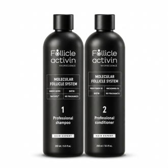 Follicle Activin - intensyvus kursas regeneruojantis plaukų augimą ir apimtį (veikia kaip mezoterapija)